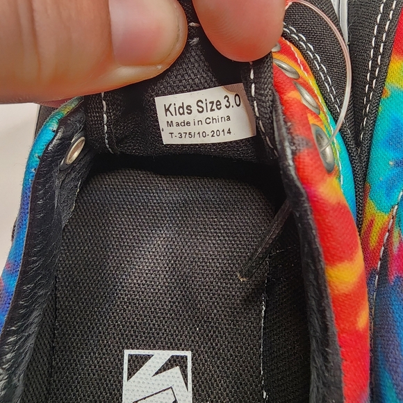 Vans Kids Tie Dye Sneakers Size‎ 3 - Picture 7 of 7
